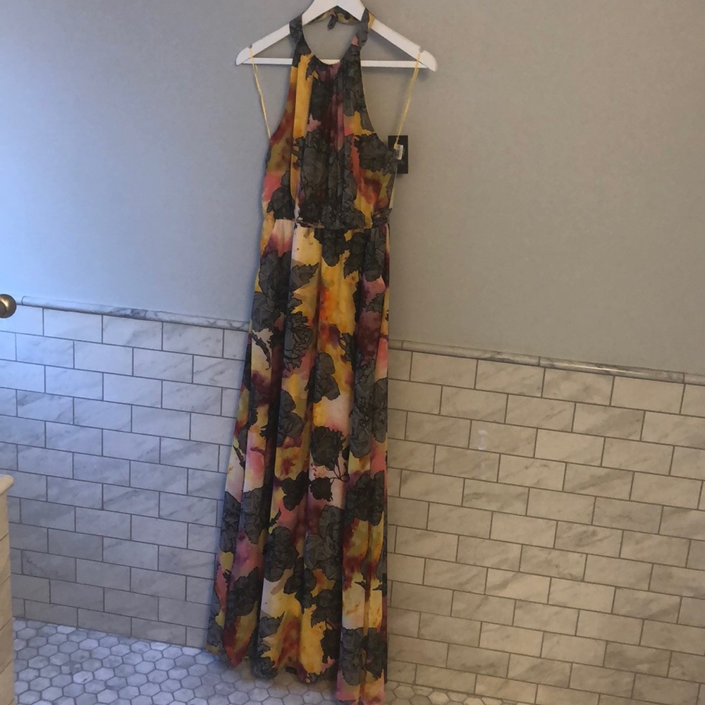 Colorful and fun maxi dress. NWT!